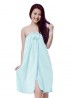 Elasticated Wrap Towel Dress w/ Bow